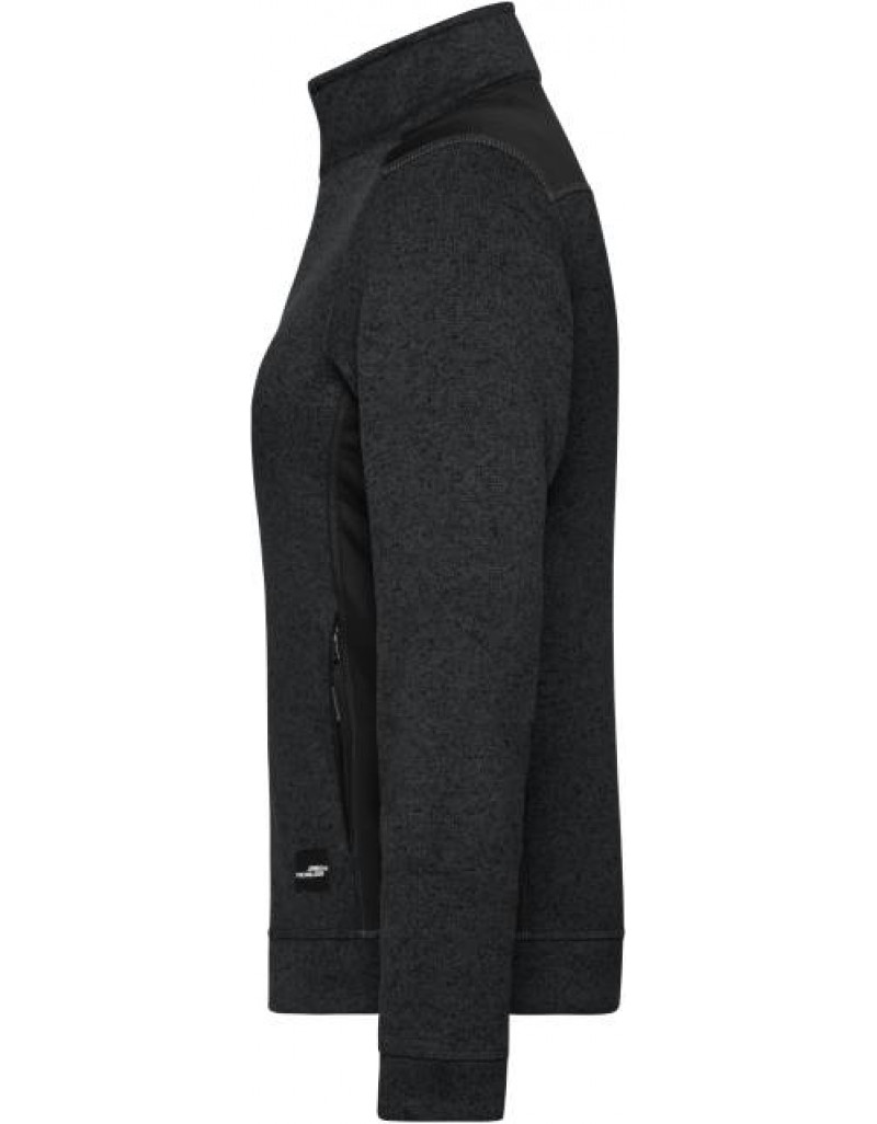 Jachetă de lucru tricotată din fleece pentru femei-groasa